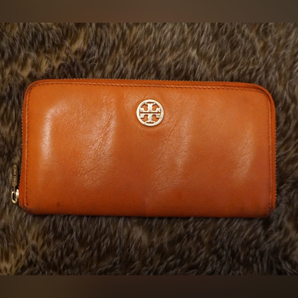 Orange Tory Burch Wallet
